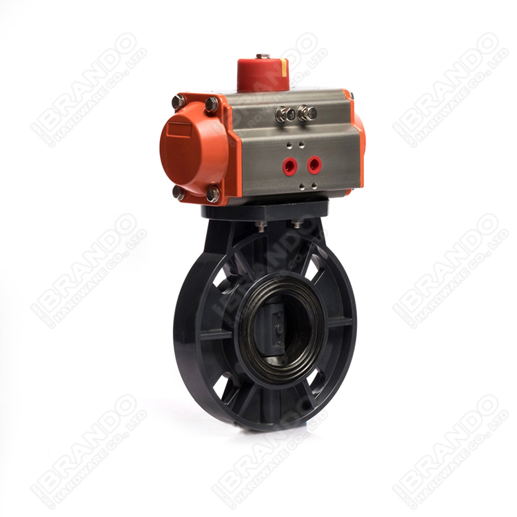 Pneumatic Actuator Butterfly Valve With Limit Switch Solenoid Valve