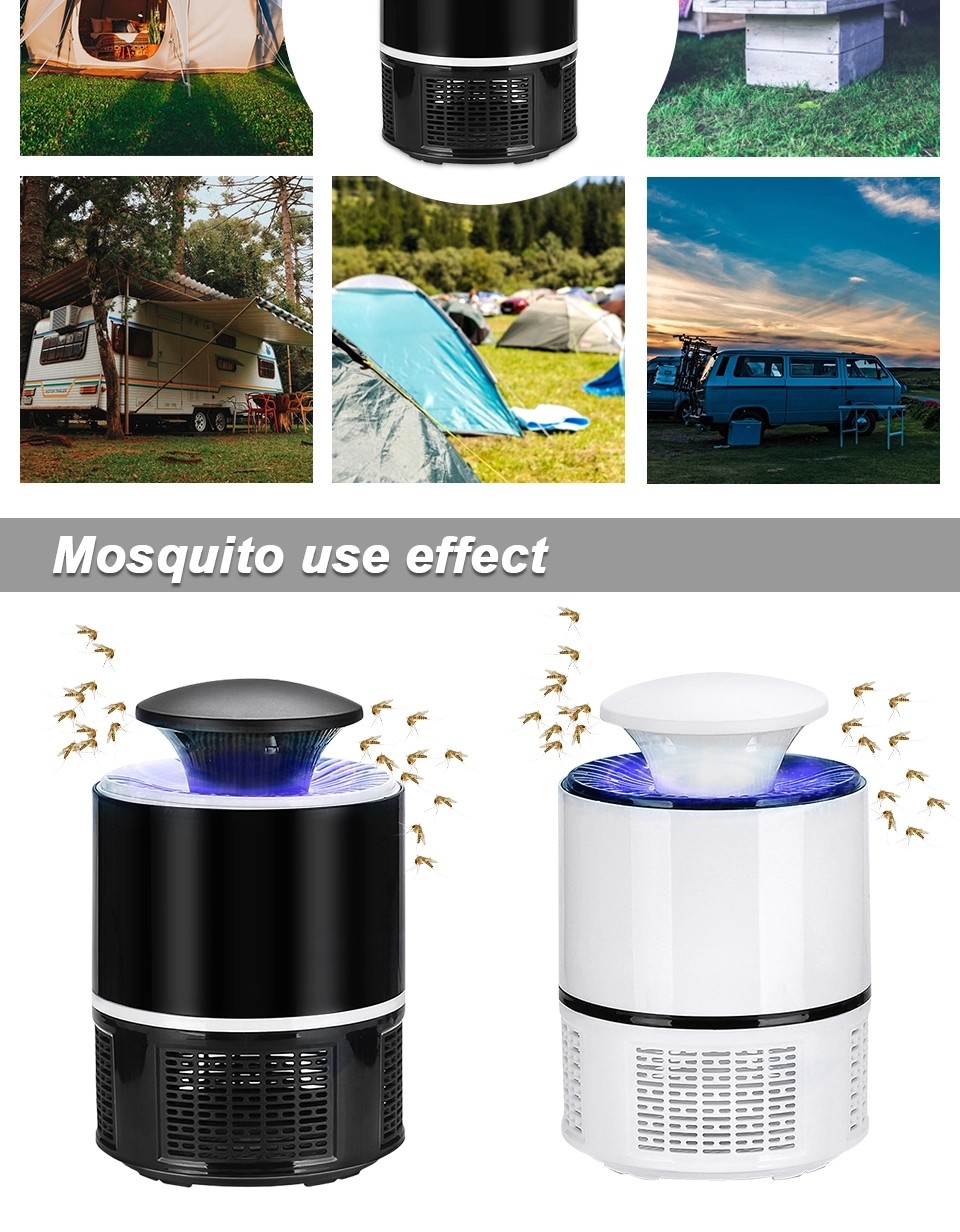 hot sales design USB professional pest control mosquito killer lamp plastic electric fly killer with wave light