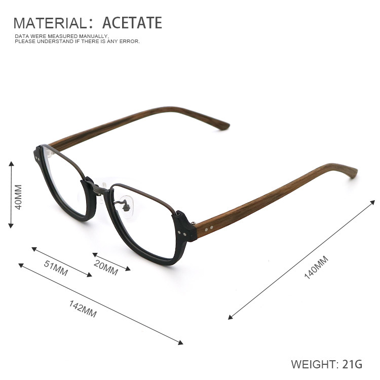 Latest Styles Polygons Full-rim Frame Acetate Optical Frames MR 5358