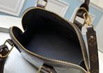Sliver Shell Vernis Leather Womens Luxury Handbag Zipper Open