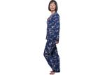 Fashion Printed Satin Womens Matching Loungewear , Comfy Ladies Casual Pajama