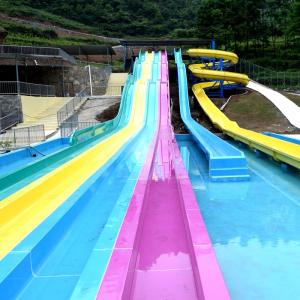 Quality Family Friendly amazing Commercial Fibreglass Water Slides For Aqua Park wholesale