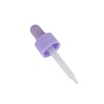 Purple Glossy Plastic Pipette Dropper 18/410 20/410 Cosmetic Packaging Dropper