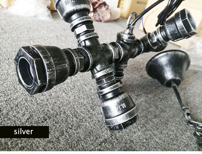 Loft Industrial Style Retro Water Pipe Chandelier Restaurant Aisle Coffee Shop Iron pendant lamp(WH-VP-222)