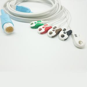 Quality 12 Pin Round Connector PH HP Disposable ECG Cables wholesale