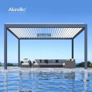 Quality 3x4m Louvered Aluminium Pergola Adjustable Roof Slats Double Aluminum Louvers wholesale