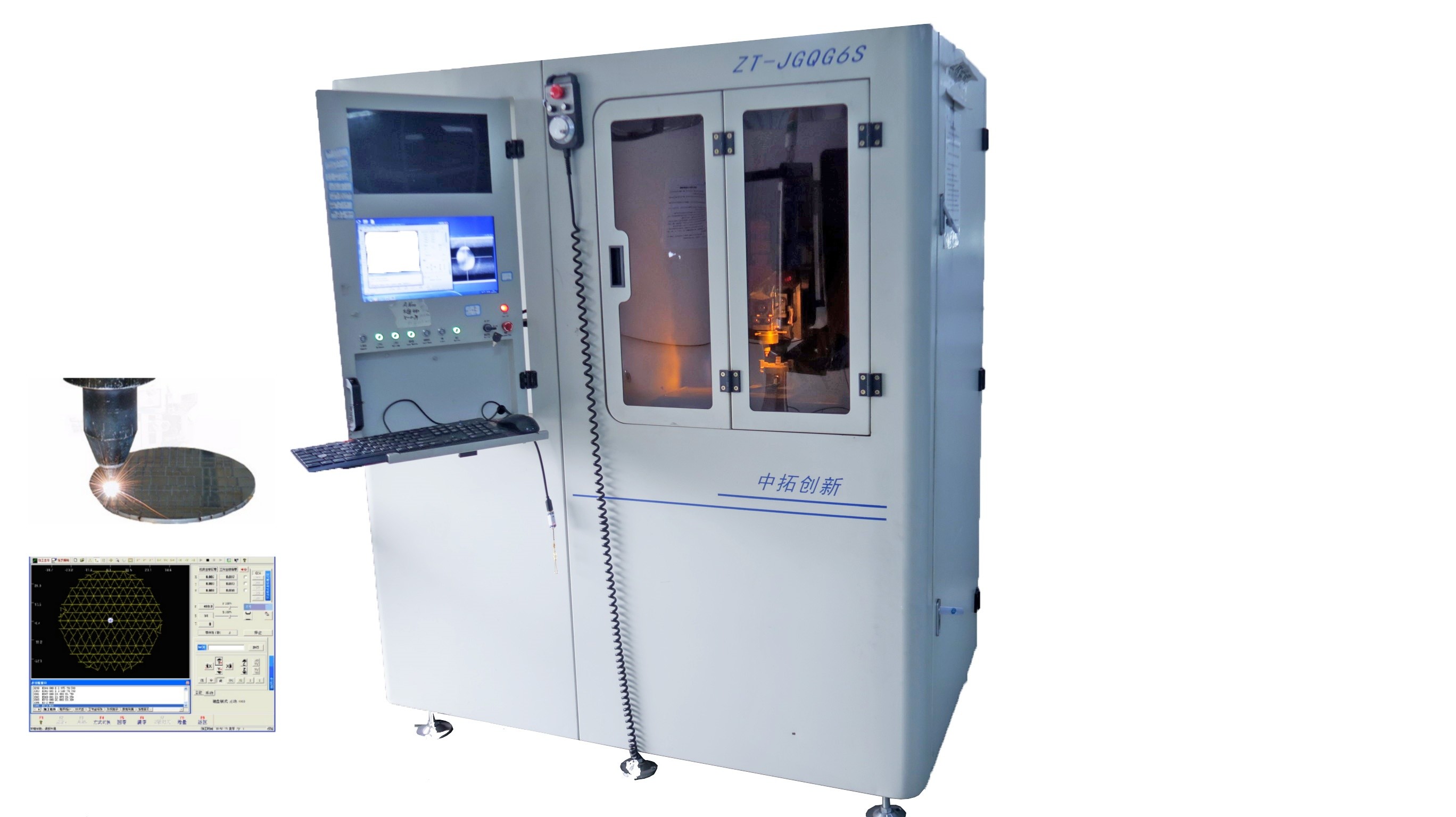X/Y/Z Precision CNC Fiber Laser Cutting Machine With 800 W QCW Fiber Laser System