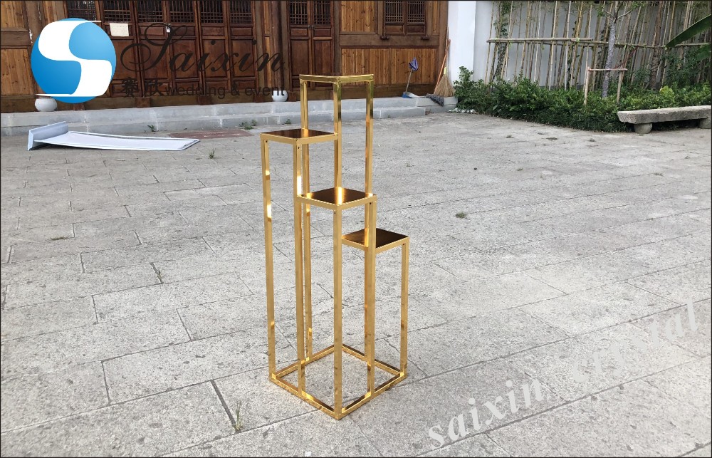 13 Arms Flower Gold Metal Candelabra Wedding 130CMx68cm