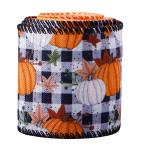 Thanks Giving Day Printed Burlap Ribbon 63mm Personalized Cotton Ribbon