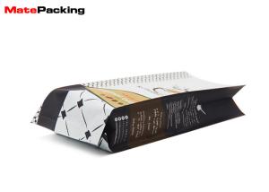 Quality Moisture Proof Aluminum Foil Side Gusset Bag Coffee Packaging With Tin Tie wholesale