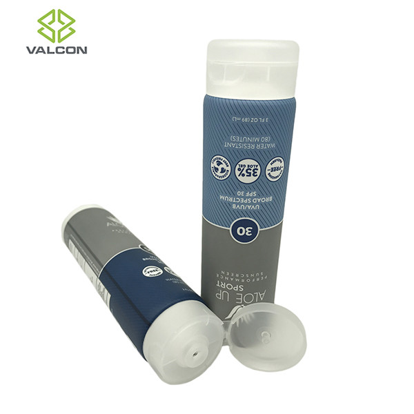 Multi Color Plastic Tube Cosmetic Packaging MDPE 5 Layer Transparent Flip Cap