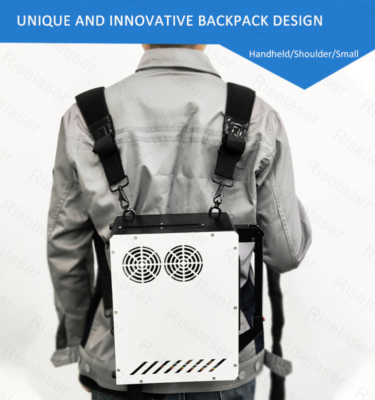 Air Cooling Backpack Laser Cleaning Machine Portable For Sale 50w 100w