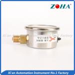 High Accuracy Oil Filled Pressure Gauge With Colored Dial Mpa Psi Bar Kg/Cm2