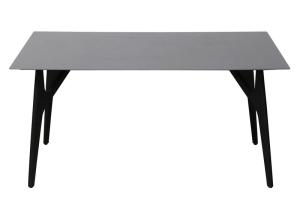 Quality 1500*850mm Ceramic Material Dining Table With Fixed Type Black Special Metal Leg wholesale