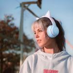 ABS Wireless Kids Earphones Luminous Bluetooth Earphones With Microphone