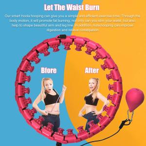 Quality ODM Detachable Adjustable Weighted Hula Hoop 24 Knots Lose Weight wholesale