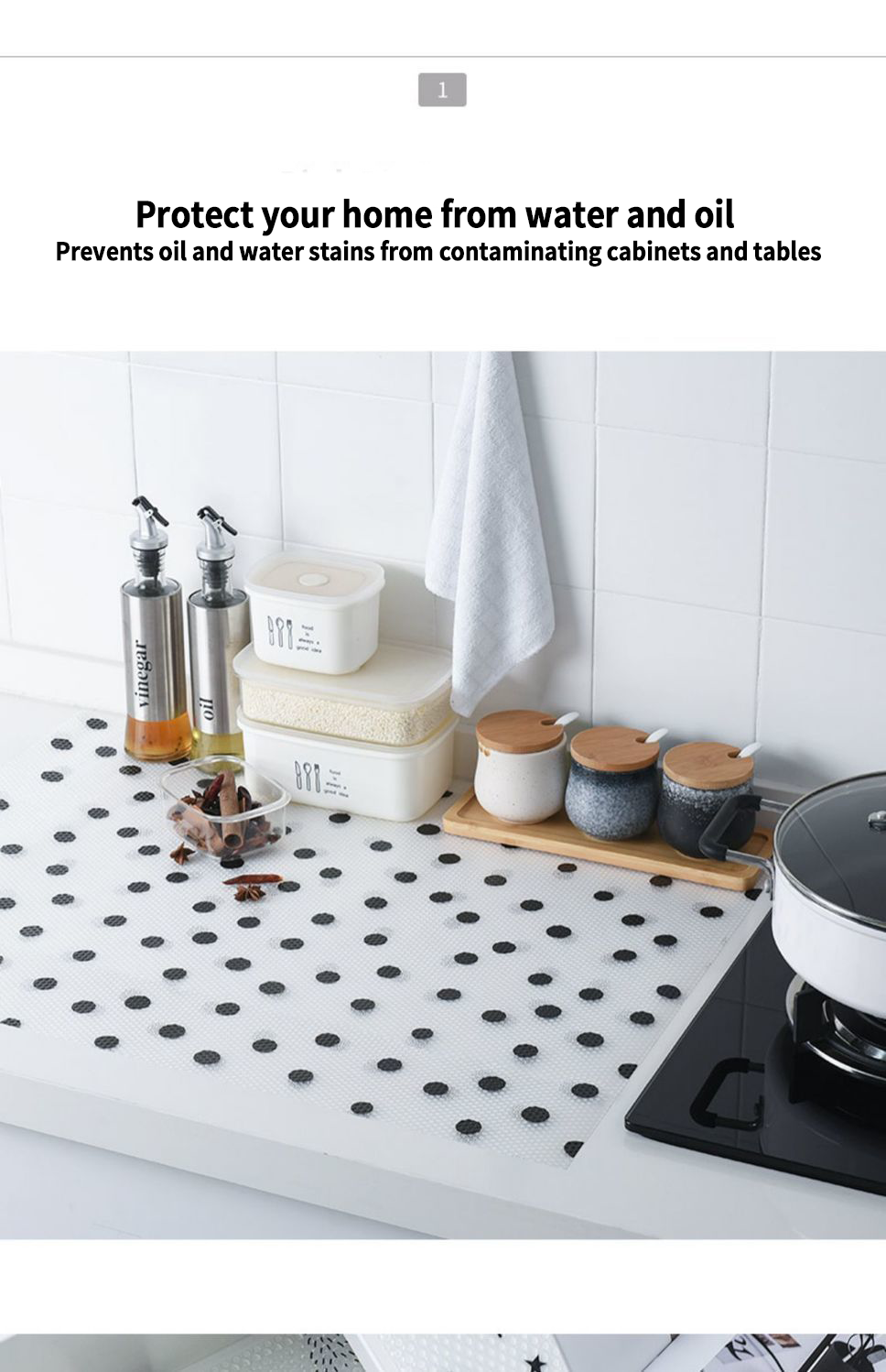 Transitional Design Style Customized Eva Non-slip Washable Kitchen Mat Drawer Shelf Liner