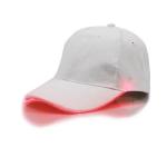 Adjustable Glow Light Up Baseball Caps , White Club Party Sports Led Baseball