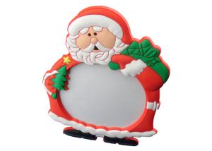 Quality 3D Customized Santa soft PVC photo frame, Family Photo Frames wholesale