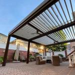 5x3m Villa Garden Landscape Leisure Aluminium Pergola With Louvered Roof