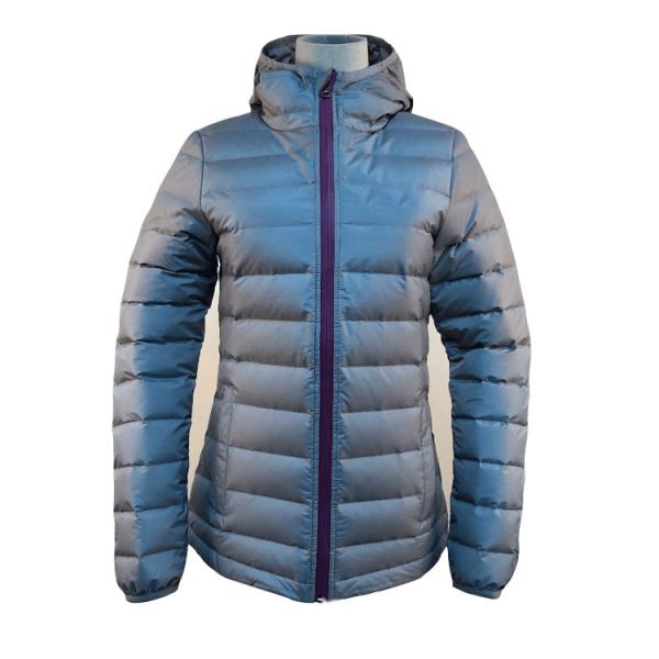 Various Color Waterproof Down Jacket Women's , Packable Down Coat Womens With