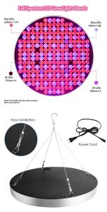 Quality Commercial Farming UFO Full Spectrum LED Grow Light 50W with 250pcs Epistar Led Chips Voltage DC12V wholesale