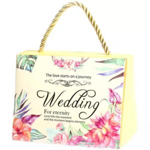Quality 200gsm Mini Wedding Paper Gift Bag Glossy Lamination Bridesmaid Paper Bag wholesale