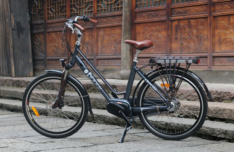36V 26 Inch Mid Drive Motor Electric Bike Shimano Nexus Internal 3 Speed Gears