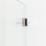 Custom Single Frameless Hinged Tempered Glass Door for Elegant Bathroom