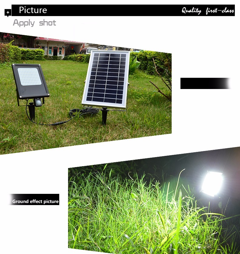 N500E F motion sensor 120 leds solar power waterproof IP 65 solar street flood light