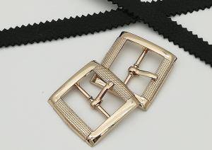 Quality Rectangle Metal Shoe Buckles Single Prong Pin Structure Exquisite / Elegant wholesale