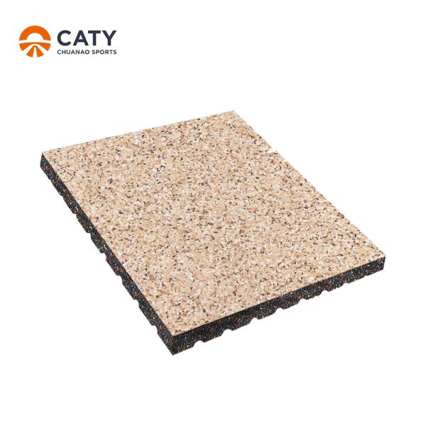 REACH ROHS Nontoxic Heavy Duty Gym Matts , Sound Absorbing Fitness Flooring High