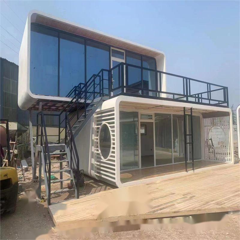Apple Cabin House Luxury Portable Customized Modular Homes 20ft Prefab Container House