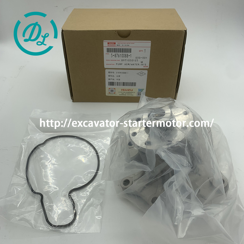 5-87610088-1 Excavator Engine Parts Water Pump 8-97105012-5 With Gasket