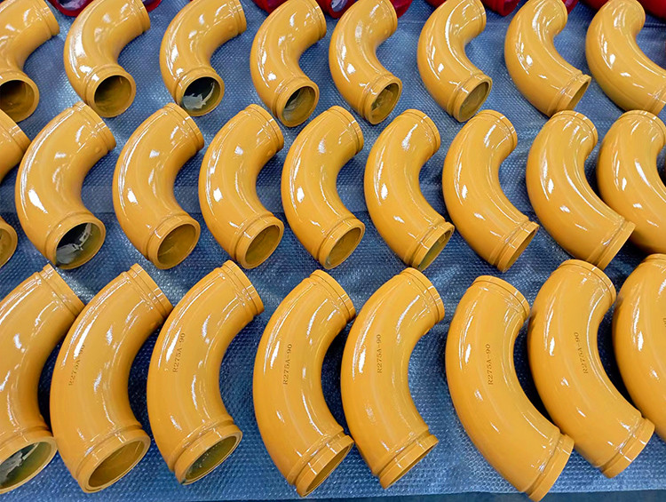 PM DN125 Two Layer Concrete Pump Pipe Bend Pipe Elbow For Boom Truck