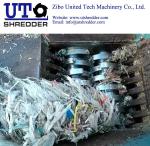 good performance double shaft shredder in the plastic waste from pulp paper