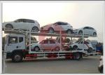 Double Layer Car Carrier Trailer , Vehicle Carrier Trailer Hydraulic Lifting