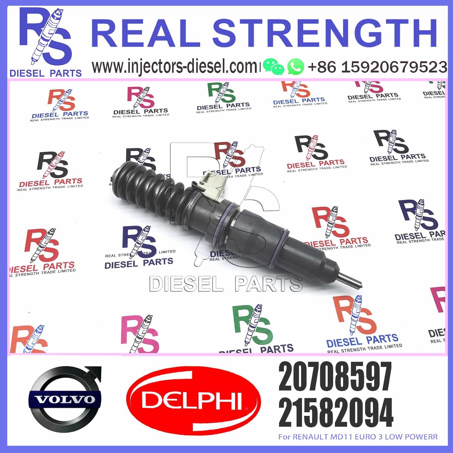 Fuel Injector 21582094 5001867216 7420708597 20708597 BEBE4D04001 For RENAULT MD11 EURO 3 LOW POWER