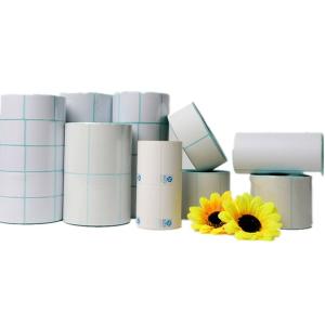 Quality Blank Glossy Custom Roll Label Stickers , Paper Direct Thermal Labels wholesale
