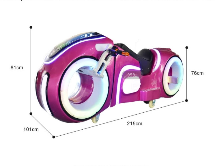 SGS Motorcycle Game Machine Remote Control Music Amusement Adults Prince Moto Rides