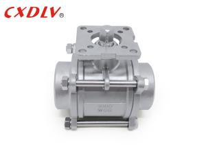Quality Three Pieces High Platform Female Threaded Ball Valve Motor Automation wholesale