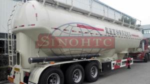 Quality 3 Axle Powder / Dry Bulk Tank Trailers , 50 000 Liters flour tanker semi trailer wholesale