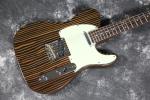 natural finishing Zebrawood body zebrawood neck Tele Electric guitar Guitarra
