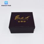 High End Embossing Ring Jewelry Boxes 120g Leather Filled Paper gilded surface