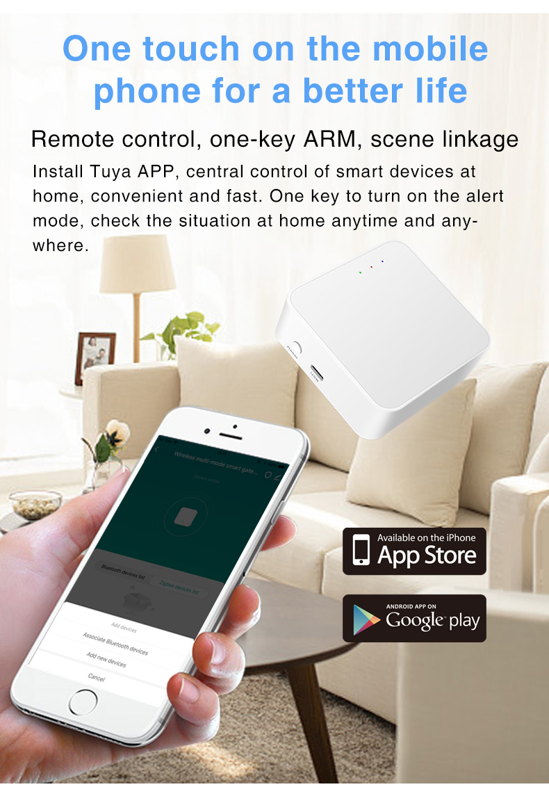 Automation Tuya Wireless Smart Gateway Support Alexa / Google Assistant