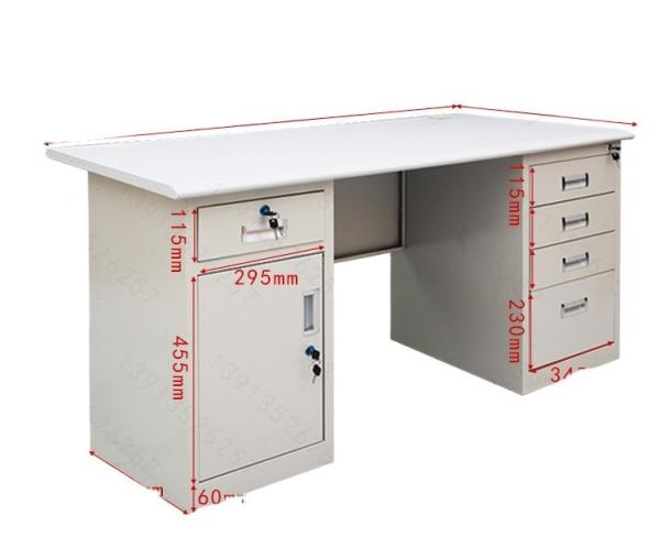 ISO9001/ISO14001 Certified Modern Stainless Steel Computer Desk with Lockable