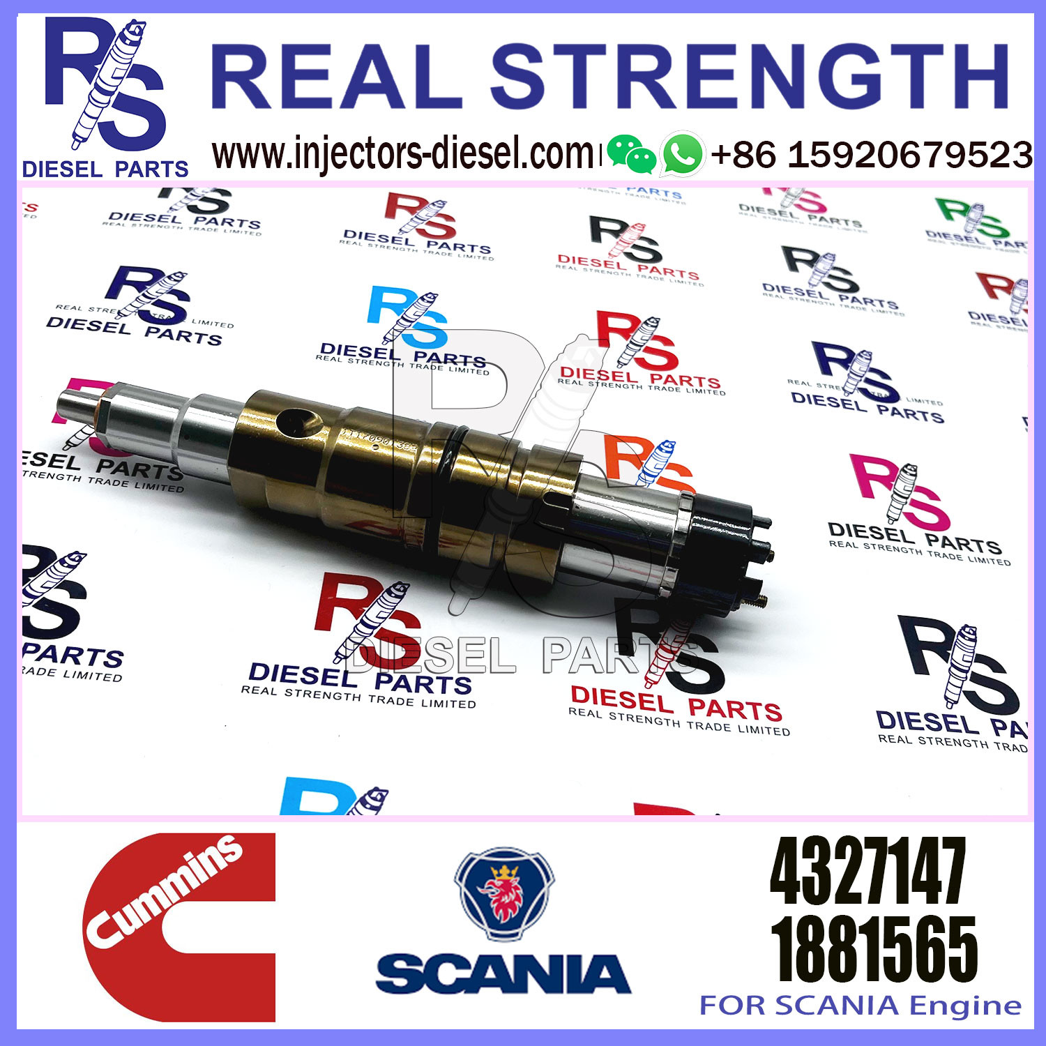 Common Rail Diesel Fuel Injector 2031835 1933612 2036181 for Scania RDC13A DC16A