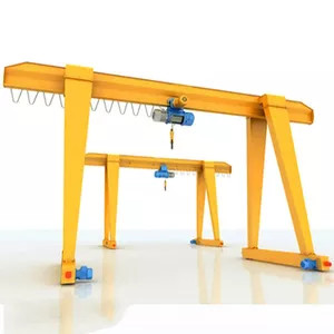 MH Travelling Box Frame Single Girder Gantry Crane Motorized Rail Mounted 20 Ton