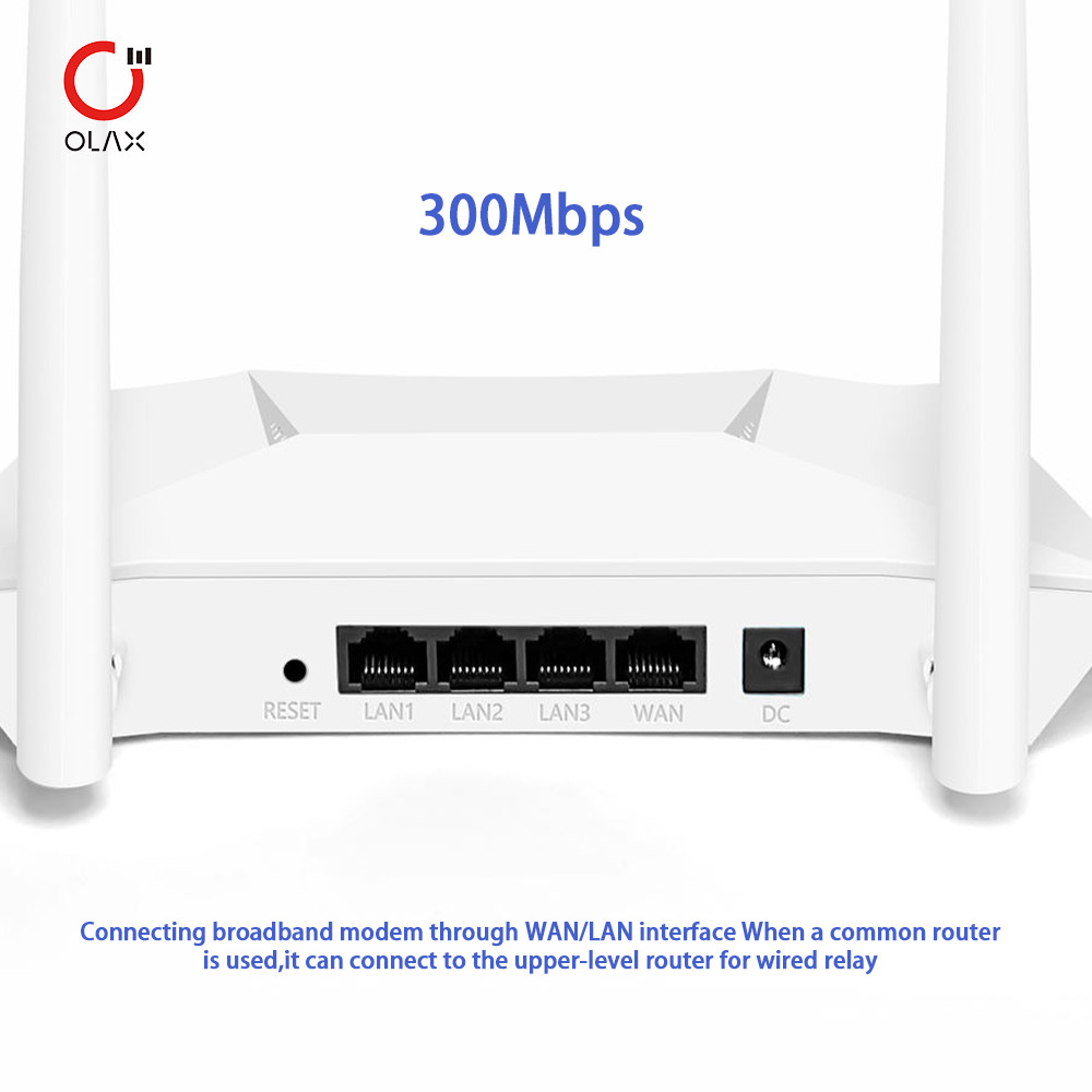 OLAX Smart HOME indoor CPE Modem High Speed DC charging port WAN LAN 4G wired wireless wifi router