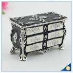 European Style Large Storage Desk Shape Trinket Box Creative Retro Jewelry Box